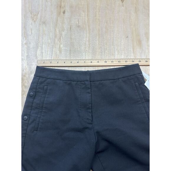 Elie Tahari Stretch Twill Snap Side Pants Black Sz M NWTs - Picture 5 of 7